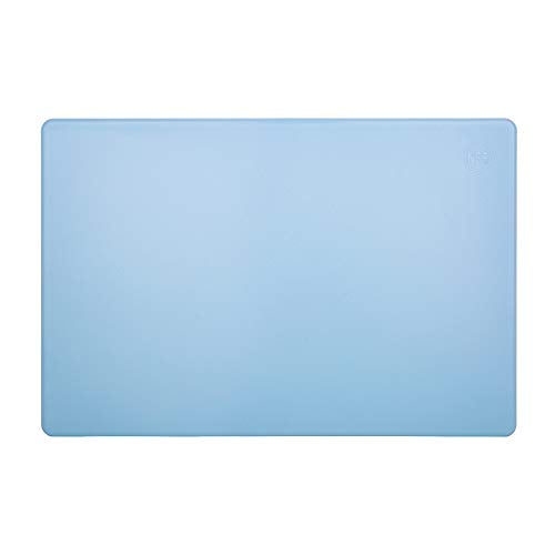 18 x 12 Large Blue Plastic Cutting Board for Fish, Seafood, Shellfish - 1/2 Inch Thick HDPP, NSF and Commercial Grade - color: Blue