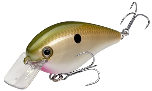 Strike King KVD 1.5 Hard Knock Fishing Lure, 3/8 oz, 3D Lifelike Eyes - color: Tennessee Shad, size: 3/8oz