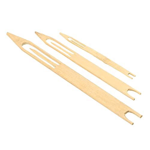 PATIKIL Netting Needle Shuttles Kit, Bamboo Fishing Net Repair Line Mending Tool - size: 130x8x3mm,180x15x4mm,230x20x5mm
