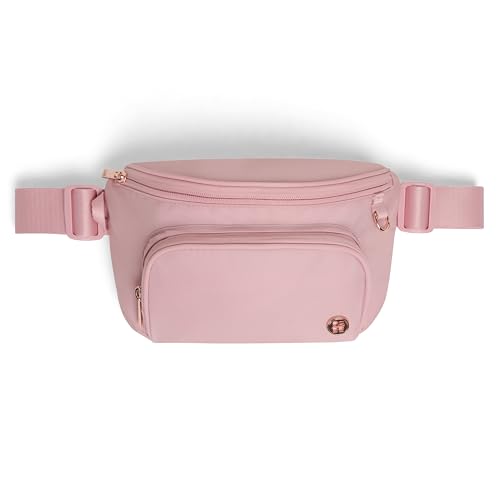 HUGGIES Unisex-Adult Diaper Waistpack Crossbody Bag - color: Bridal Rose