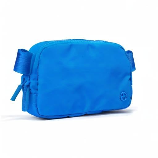 Pander Two Way Zipper Fanny Pack Nylon Everywhere Belt Bag for Women, Water Repellent Waist Packs, Crossbody Bags with Adjustable Strap (Capri Blue) - color: Capri Blue