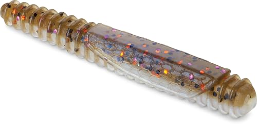 CrushCity Ned BLT Soft Plastic Ned Rig Stick Bait, Compact Finesse Worm for Mushroom Jig Heads & Pressured Bass - color: Goby, size: 3"