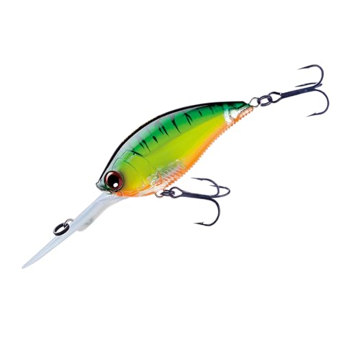 Yo-Zuri 3DB Deep Crank Floating Diver Lure, Pearl Chartreuse Lime, 2-3/4-Inch - color: Prism Fire Tiger