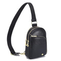 INICAT RFID Blocking Sling Bag, Anti Theft Crossbody Bag for Women Compact Travel Purses Leather - color: Black Anti Theft