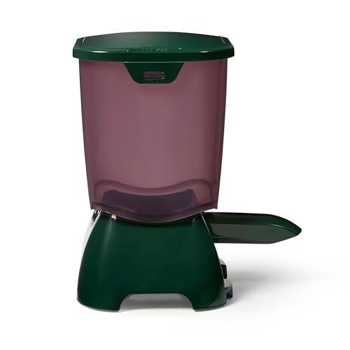 Fish Mate P7000 Automatic Pond Fish Feeder – Programmable LCD Timer, 6.5 lb Capacity, Adjustable Portions for Pellets & Sticks, Weather Resistant Outdoor Design