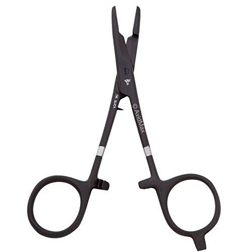 Dr. Slick 5.5" Scissor Clamp Black Straight - color: Black Straight, size: 5.5 in