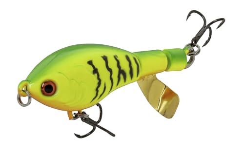 Strike King Bitsy Chickin Fishing Lure, Topwater Plopper, 2 1/2-Inches, 1/4-Ounce - color: Firetiger