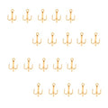 20pcs Fish WOW!® Fishing 3X Strong Treble Hooks Gold - Size #16 Tiny Size