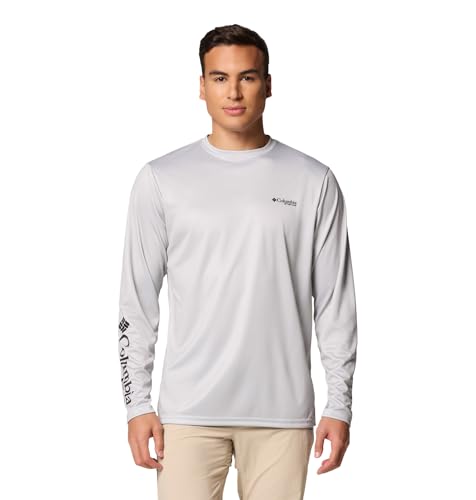 Columbia Men's Terminal Tackle PFG Fish Shine Long Sleeve - color: Cool Grey/Pfg Trout Shine, size: Large
