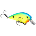 Strike King KVD 1.5 Hard Knock Fishing Lure, 3/8 oz, 3D Lifelike Eyes - color: 561 - Chartreuse / Powder with Blue Back, size: One Size