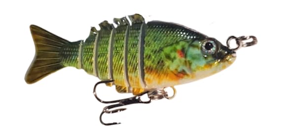 2" Spring Shad Multi Jointed Swimbait Bass Fishing Lure Bait Hard Slow Fast Sinking Life Like Big Gizzard Shad Minnow Bluegill