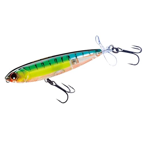 Yo-Zuri 3DB Prop Floating Lure, Prism Shad, 3 1/2-Inch - color: Prism Fire Tiger, size: 3-1/2"