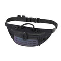 Outdoor Fanny Pack, Large Capacity Hiking Waist Packs with Adjustable Belt & Reflective Strip,good for Travel,Finshing,Running, Cycling(Black) - color: Black