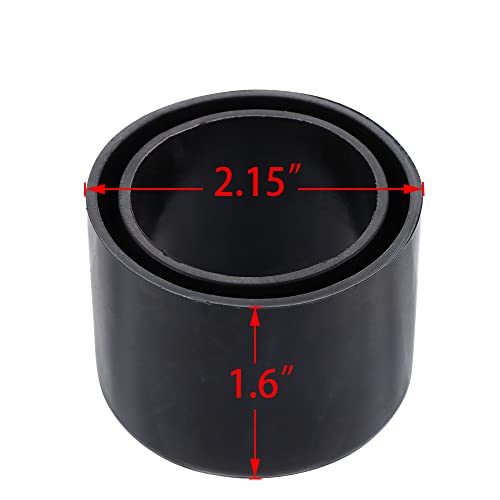 8 Pcs Black Rubber Fishing Rod Holder Tube Insert Protector, Fit 2" Tube(50mm to 51mm)