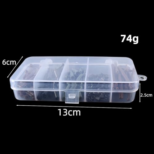 120-Piece Boxed European Carp Fishing Rig Kit, Anti-Tangle Sleeves & Quick Change Clip Swivels, Carp Fishing Terminal Tackle Accessories