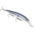 Strike King KVD Deep Jerkbait 3-Hook Fishing Lure, 3/5 oz, 4.75" - color: Smokey Chrome / Blue