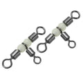 PATIKIL 3 Way Swivel Cross Line T Turn Rolling Tackle with Luminous Beads for Catfish Surf Rig - size: 1.6x0.8 Inch