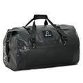 IRON JIA'S Motorcycle Dry Bag - Waterproof Duffle & Luggage Tail Bag Saddle Bags with Roll Top Closure, Shoulder Straps, Inner Pocket and Mesh Pocket (Black, 30L) - color: Black, size: 30L