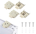 coolaroo Replacement Parts - Outside Mounted Blinds Curtain Rod Bracket Attachment, Vertical Blinds Replacement Parts, Deer Blind Brackets & mini Blind Brackets for Blinds Replacement - color: Beige, size: 2 SET