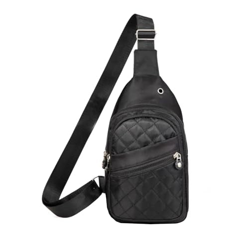 EVANCARY Small Sling Bag Crossbody Bags for Women Men, Sling Backpack Chest Daypack Cross Body Bag for Travel Outdoor - color: E Black