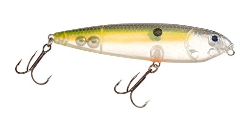 Strike King KVD Sexy Dawg Junior Fishing Lure, 3/8 oz, 3.75", Premium Topwater Lure - color: Clear Sexy Shad, size: 3.75" (3/8 oz)