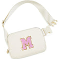 Uygafly Birthday Gifts for 4 5 6 7 8 9 10 11 12 13 Year Old Girl,Gift for Teen Girls Kids Toddler,Personalized Initial Fanny Pack Purse Crossbody Bag Belt Bag Cute Trendy Stuff | Cream,M - color: Cream, style: M