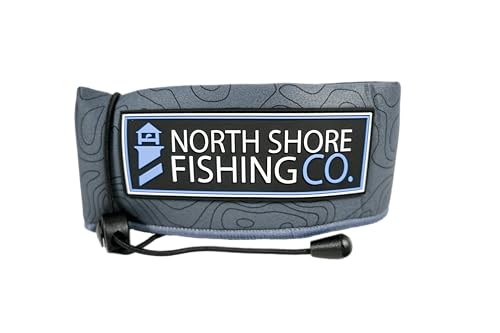 Premium Neoprene Fishing Rod Sleeve – Floating, Puncture Resistant, Labeled Protective Sock for Casting, Spinning, Trolling Fishing Rods - color: Topo, size: 60", style: Spinning