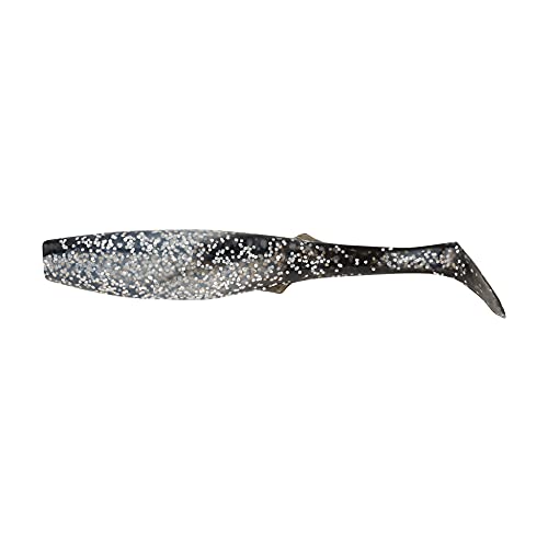 Berkley Gulp! Paddleshad Fishing Soft Bait - color: Black Silver, size: 4"