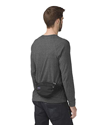 JanSport Fifth Avenue Fanny Pack Crossbody Bags for Women, Men - Stylish, Durable Waist Bag with Adjustable Belt, Main Zippered Pocket, Quick Stash Pocket - Travel Essentials - Black - color: Black