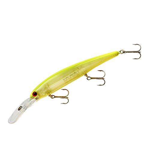 Bandit Lures 4 3/4-Inch Slender Minnow Jerkbait Trolls Up to 27 Feet Deep, Universal Color Patterns, 1 Piece - color: Chartreuse Orange Belly, size: 4 3/4", 5/8 oz