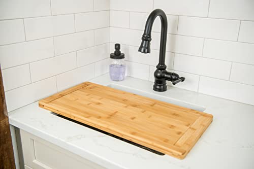 Bamboo Expandable Over The Sink Cutting Board - style: Over-the-Sink Expandable