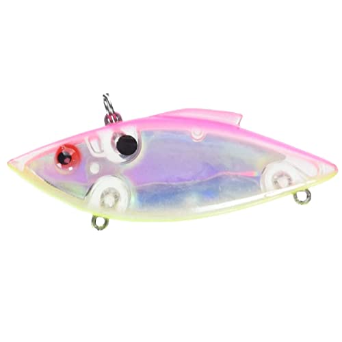 Bill Lewis Lures Lifelike Vibrations Rat-L-Trap 1/2 OZ Lipless Crankbait Fishing Wobble Sinking Lure for Black Bass, Trout, Walleye, Pike, Salmon - color: Electric Chicken / Walleye