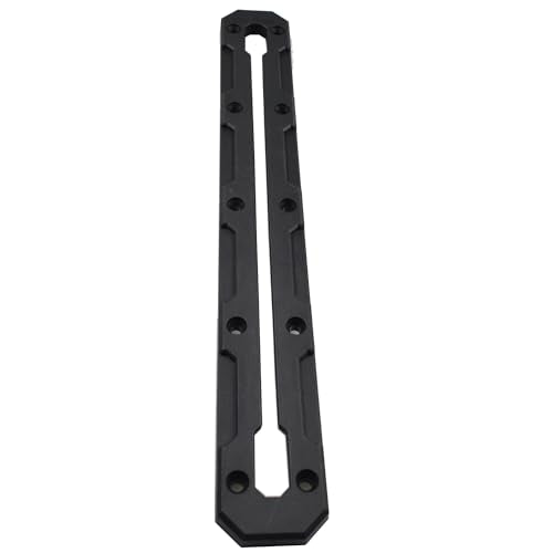 Kayak Track Mount Low Profile Nylon Kayak Rail Track | Kayak Fishing Accessories, 6/9/12 inch(1/2 pack) (12 inch(2pack)), Black - style: 12 inch(2pack)