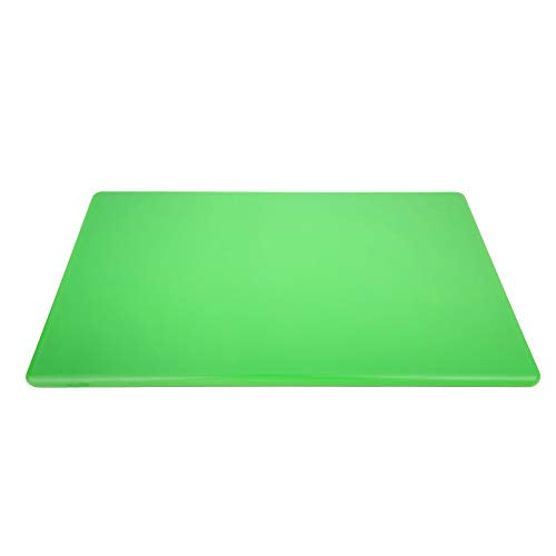 Commercial Grade Green Cutting Board - 18 x 12 Inch 1/2" Thick HDPE Dishwasher Safe for Salad, Vegetables, Fruit, Large Size - color: Green