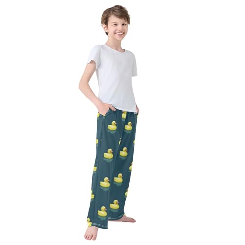 Pajama Pants Long Sleep Pant Elastic Waist Pajama Bottoms with Pockets - color: Color 5, size: 6-8 Years
