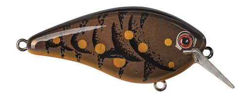 Strike King KVD 1.5 Hard Knock Fishing Lure, 3/8 oz, 3D Lifelike Eyes - color: Brown Craw, size: 3/8oz