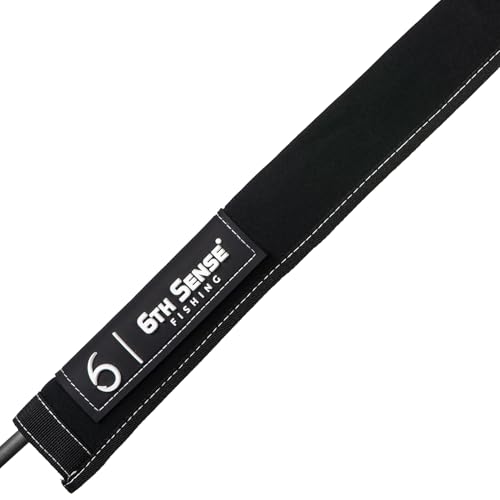 6th Sense ProSix Rod Sleeve – Hook-Resistant Neoprene Covers for Superior Durability - Color-Coded Rod Storage or Organization - Floating Material (Baitcasting, Black) - color: Black, style: Baitcasting