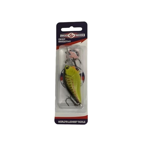 Luck E Strike Deep Crankbait Smoothie (3/8 Ounce) 2 Inch Crank Bait Fishing Lure, Made in The USA - color: Copper Pearch