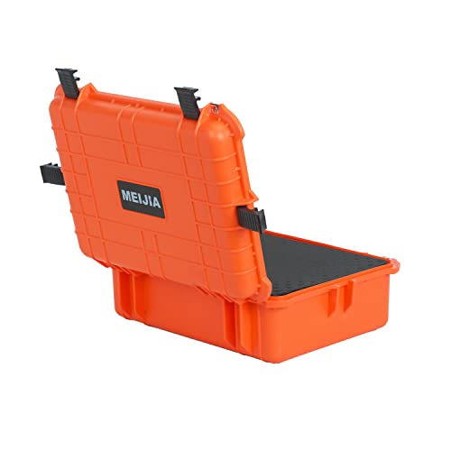 MEIJIA Portable Waterproof Protective Case,Hard Camera Case,Customized Fit Foam Inserted, Elegant Black,Fit for Camera, Equipments, Lens,Drones(Black) - color: Orange, size: 19.78"X15.77"X7.41"