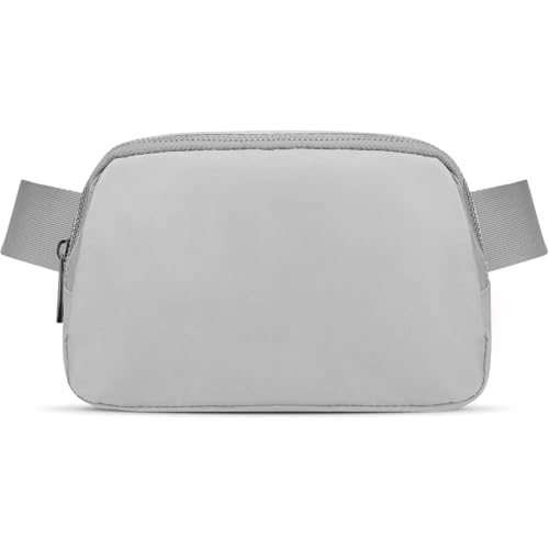 JSJ Mini Fanny Pack for Women & Men,Valentines Day Gifts for Girls Teens Kids Daughter Sister Her,Trendy Stuff Crossbody Bags Cute Everywhere Belt Bags. (Gray) - color: Gray