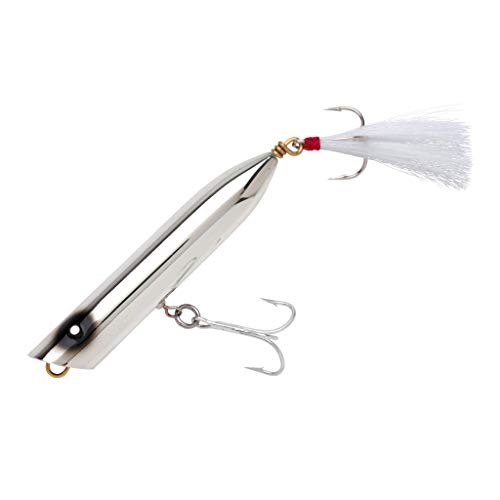 Creek Chub Striper Strike Slow-Sinking Long-Casting Fishing Lure - Saltwater Grade - color: Metallic, size: 5" (2 1/8 oz)