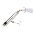 Creek Chub Striper Strike Slow-Sinking Long-Casting Fishing Lure - Saltwater Grade - color: Metallic, size: 5" (2 1/8 oz)