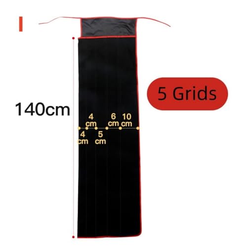 Flannelette Fishing Rod Protector Sleeve Portable Cover Pole Sock Glove Bag Soft Rod Carrying Bag Anti-Scratch Dustproof Storage Case for Freshwater Saltwater Fishing Poles - size: 5Grids 29x140cm