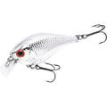 Lucky Craft LC 0.5 Squarebill Crankbait, Silent Fishing Lure for Bass Trout and Pike, Made in Japan, Freshwater Fishing Gear, Hard Bait Bass Lures - color: 074 Chrome