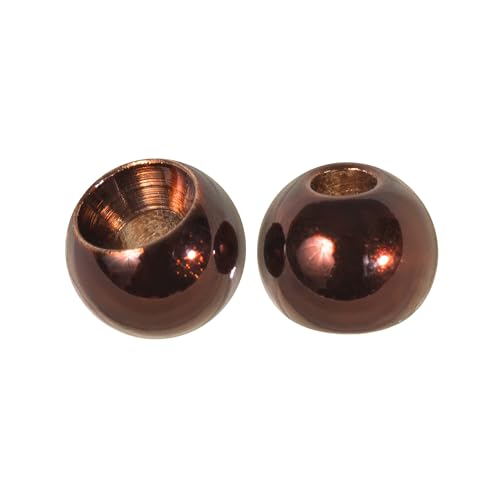 25 Pack 27 Colors 1.5-6.4mm Cyclops Tungsten Beads for Fly Tying - color: Metallic Brown, size: 2.0mm(5/64'') 25 Pack