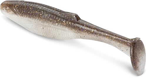 Rapala CrushCity Mayor Soft Plastic Paddle Tail Swimbait, Strong Kicking Action for Swim Jigs & Underspins, Bass, Redfish, Trout, Snook, Walleye & More - color: Gizzard Shad, size: 2.5"