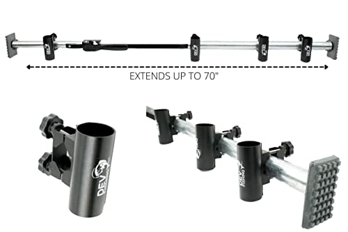Dev Fishing RB 100 Truck Bed Aluminum Adjustable Rod Rack Pole Holder x4