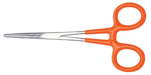 STEELMAN Straight Jaw 6-1/4-Inch Long Stainless Steel Locking Hemostat Forceps (05550) - size: 6-1/4 Inch, style: Straight