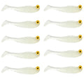 10Pcs Glow in The Dark Fishing Lures, Soft Plastic Swimbaits for Freshwater or Saltwater Use, Walleye Fishing Lures for Night Fishing Bass, Crappie, and Trout - color: Night light