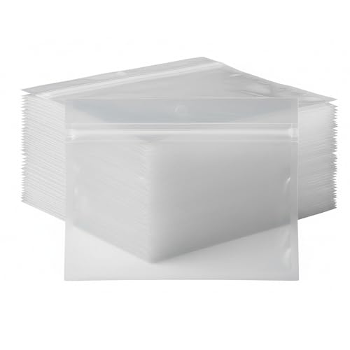 100 Pack 6" x 4" Soft Plastic Baits Bags | Heavy-Duty Clear Lock Zipper Packaging Bags - Leakproof Double-Sealed Zipper Storage for Soft Plastic Lures & Fishing Gear | Multiple Sizes - size: 6.3" x 4.7"